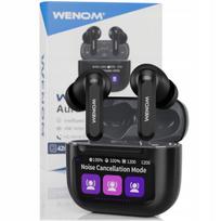 Belaidės sportinės ausinės su Bluetooth 5.4 Pro, ANC, juodos, PL