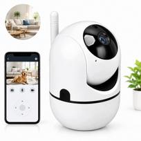 Vidaus WiFi kamera, 1080P, su sukiojama galvute ir judesio aptikimu, įrašinėja nuolat
