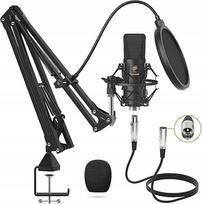 Kondensatorinis XLR mikrofonas, kardioidinis, profesionalus rinkinys