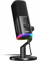 Dvieju USB XLR RGB dinaminis mikrofonas žaidimams ir transliacijoms