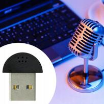 Mini USB mikrofonas, garso adapteris pokalbiams ir vaizdo konferencijoms