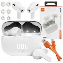 Belaidės ausinės JBL Wave 200TWS su mikrofonu, baltos