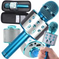 Belaidis karaoke mikrofonas su Bluetooth garsiakalbiu vaikams, USB dovanai