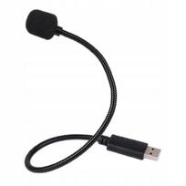 USB kryptinis mikrofonas nešiojamam kompiuteriui, juodas, 360°