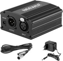 48V XLR fantominio maitinimo šaltinis studijiniams kondensatoriniams mikrofonams