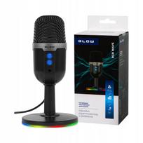 Kondensatorinis mikrofonas kompiuteriui su USB, LED RGB, tinkamas žaidimams ir studijai