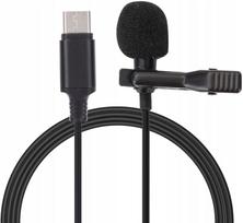 Kondensatorinis USB-C kaklaraiščio mikrofonas, daugiafunkcis