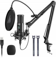 Kondensatorinis mikrofonas MAONO AU-PM421, USB, kardioidinis, rinkinys