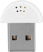 Mini USB mikrofonas, balta, kompiuteriui ir nešiojamam kompiuteriui