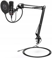 USB mikrofonas Endorfy Solum su reguliuojamu stovu ir pop filtru, Plug&Play