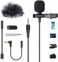 Lavalier mikrofonas AGPTEK su USB-C, tinkamas įrašymui telefonu