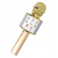 Belaidis mikrofonas su Bluetooth garsiakalbiu ir LED apšvietimu, nešiojamas, KI