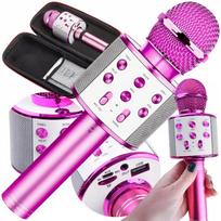 Belaidis karaoke mikrofonas vaikams su „Bluetooth“ ir garsiakalbiu