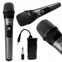 Belaidis karaoke mikrofonas su ekranu ir imtuvu
