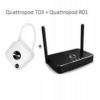 Belaidė vaizdo perdavimo sistema QuattroPod T03 siųstuvas + R01 imtuvas, HDMI, USB, WiFi, Miracast