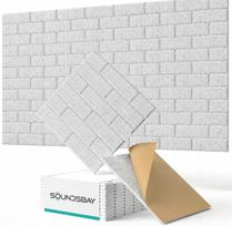 Lipnios akustinės plokštės, 12 vnt., 1,08 m², šviesiai pilkos, garso izoliacinės