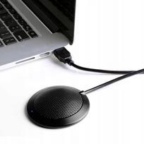 Nešiojamas USB kondensatorinis mikrofonas kompiuteriui, visakryptis, konferencijoms
