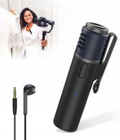 Belaidis Bluetooth mikrofonas su triukšmo slopinimu, tinkamas vlogams ir „TikTok“
