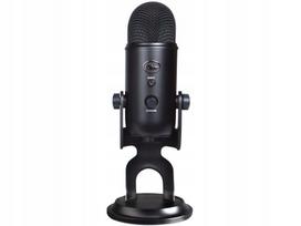 USB mikrofonas BLUE YETI Blackout, 4 kryptys, laidinis