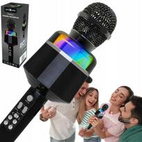 Belaidis karaoke mikrofonas su LED garsiakalbiu, USB, SD ir AUX