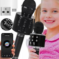 Belaidis karaoke mikrofonas vaikams su „Bluetooth“ garsiakalbiu