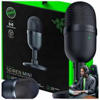 Kompaktiškas juodas mikrofonas Razer Seiren Mini