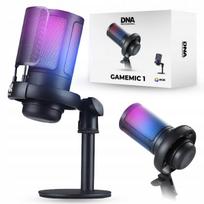 Žaidimų USB mikrofonas su RGB apšvietimu ir pop filtru