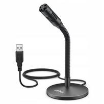 USB kondensatorinis mikrofonas Fifine K050, kardioidinis, reguliuojamas, Plug & Play, PC