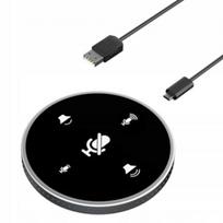 USB konferencinė mikrofono ir garsiakalbio sistema su nutildymo funkcija, juoda, skirta kompiuteriui