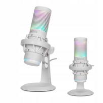 Kondensatorinis mikrofonas MARVO BLAST 60 MIC-07, baltas, su RGB apšvietimu