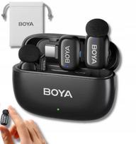 Belaidis mikrofonų rinkinys BOYA Mini-14 su USB-C ir įkrovimo dėklu, iPhone
