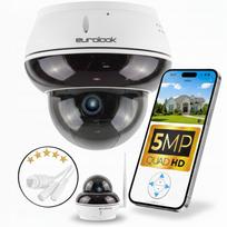 Lauko IP vaizdo kamera, WiFi, 5 MP, su garso įrašymu, sukama, 10x priartinimas, sekimo funkcija