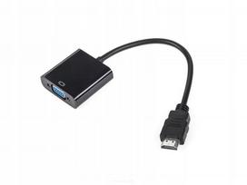 Adapteris HDMI (kištukas) į VGA (lizdas) su garso išvestimi 5086