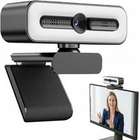Internetinė kamera HD 1080P su privatumo dangteliu ir automatiniu fokusavimu