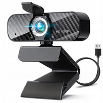 Tinklo kamera su mikrofonu ir apšvietimu, 1080P HD, USB, skirta kompiuteriui