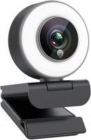 Internetinė kamera 1080P HD su integruotu apšvietimu ir mikrofonu