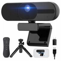 4K internetinė kamera su mikrofonu, garsiakalbiu, autofokusu ir stovu