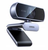 Internetinė kamera Full HD su mikrofonais, USB, pilka