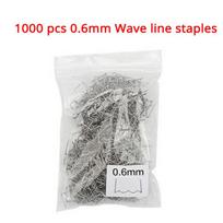 1000pcs Car Bumper Bodywork Plastic Stapler Repair Kit Welding Nails 0.6mm For Plastic Welder S Wave Staples Soldering 0.8mm V style
