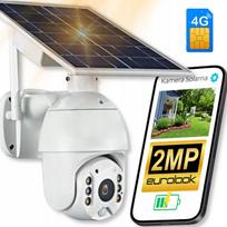 Saulės energija maitinama 2MPx besisukanti kamera su SIM kortele ir žmogaus aptikimu, 3G/4G LTE GSM