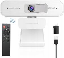 Kompiuterio internetinė kamera N940P, 2K, balta, su mikrofonu ir autofokusu, USB