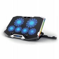 Nešiojamojo kompiuterio aušintuvo stovas Ewent EW1260, 17", 6 LCD ventiliatoriai