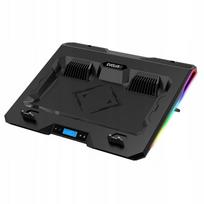 Nešiojamojo kompiuterio aušinimo stovas EVOLVEO Ania 10 RGB, 15,6–17", reguliuojamas