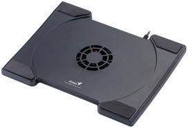 Nešiojamojo kompiuterio aušinimo stovas GENIUS, tinka iki 16", su USB ventiliatoriumi