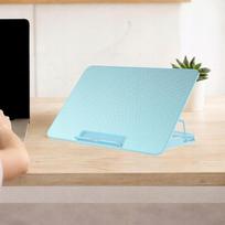 Nešiojamojo kompiuterio aušinimo padėklas su ventiliatoriumi, 2 USB, mėlynas
