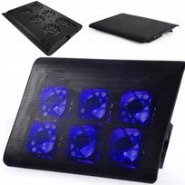 Nešiojamojo kompiuterio aušinimo padėklas su LED, 12.2–17.4", USB, žaidimams