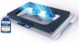Nešiojamojo kompiuterio aušinimo padėkliukas, 14–17,3", su dviem 4300 RPM ventiliatoriais