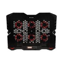 Nešiojamojo kompiuterio aušintuvas VENTUS su 2 ventiliatoriais, USB, tylus, LED apšvietimas