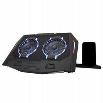 Nešiojamojo kompiuterio aušinimo stovas White Shark ICE Shadow 2 su RGB apšvietimu