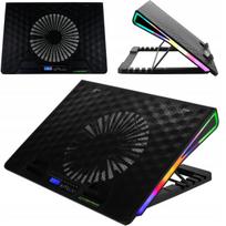 Nešiojamojo kompiuterio aušinimo stovas Esperanza EGC101 su LED RGB apšvietimu